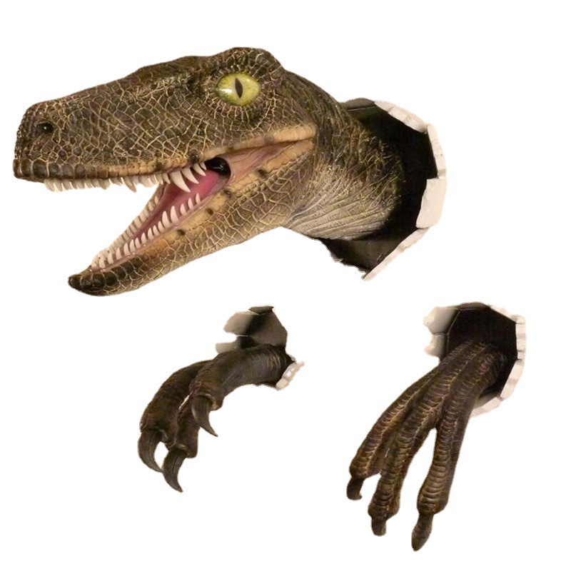 Resin Craft Ideas - Adornos de Dinosaurios, Juego de Tres