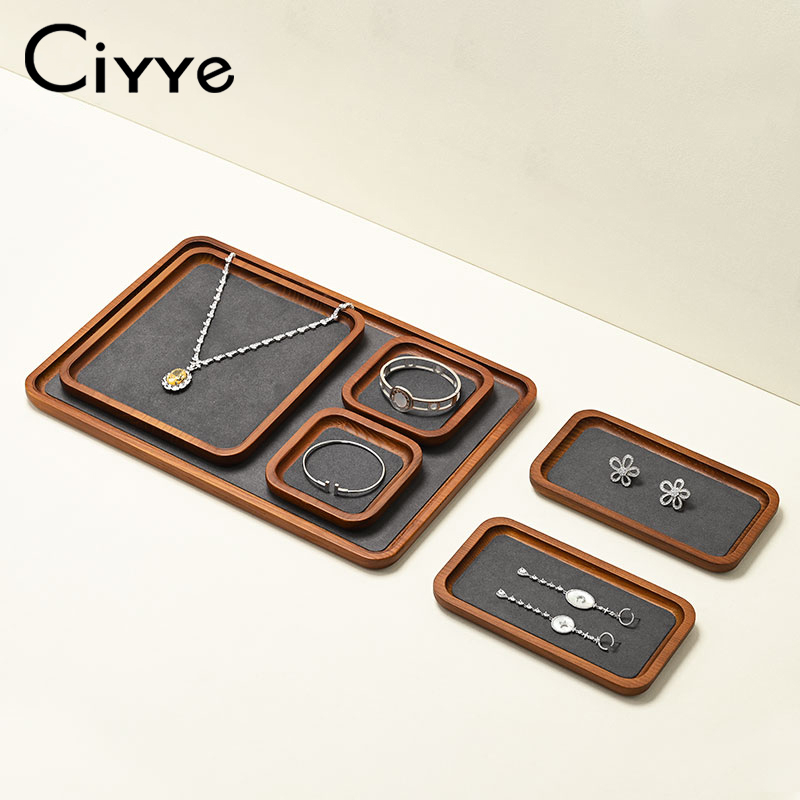 Ciyye Bandeja de Madera para E - Wood Ring Blank reseña y precio