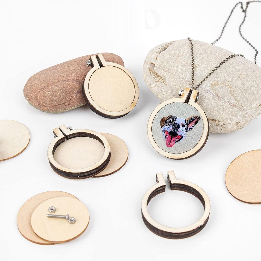 Mini aro de bordado, anillo de - Wood Ring Blank reseña y precio