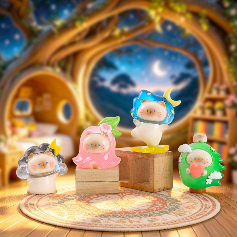 Figura de gato adorable, serie - Resin Craft Ideas reseña y precio