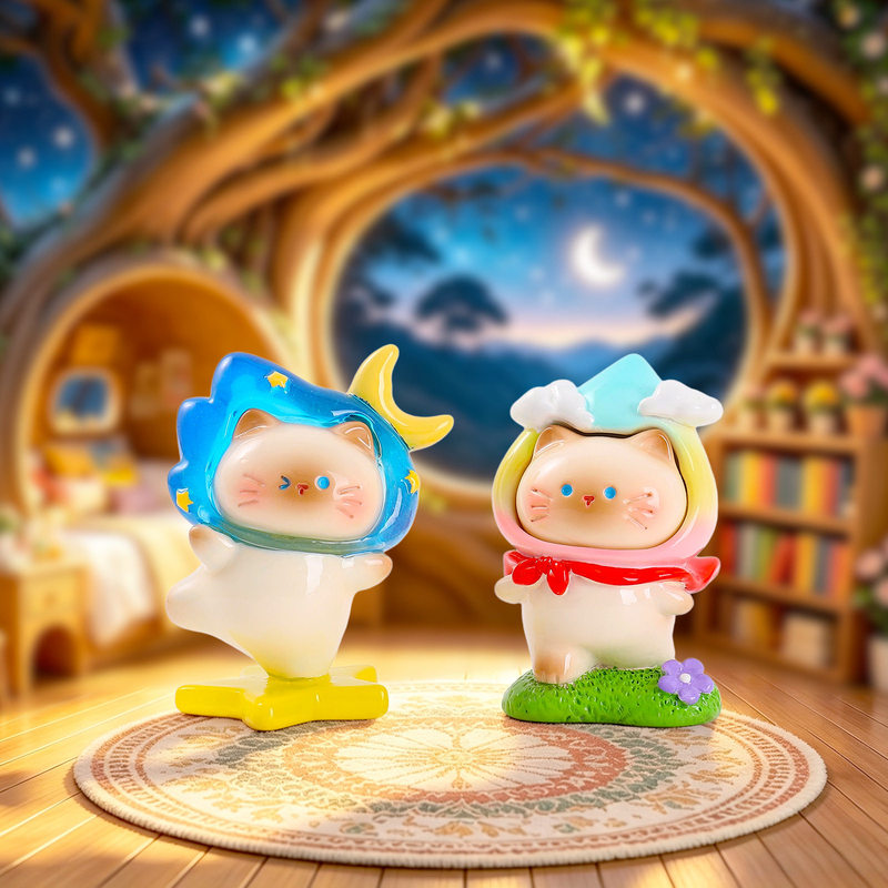 Figura de gato adorable, serie - Resin Craft Ideas reseña y precio